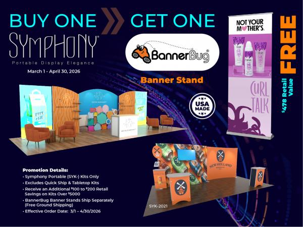 Symphony BannerBug Promotion in March and April